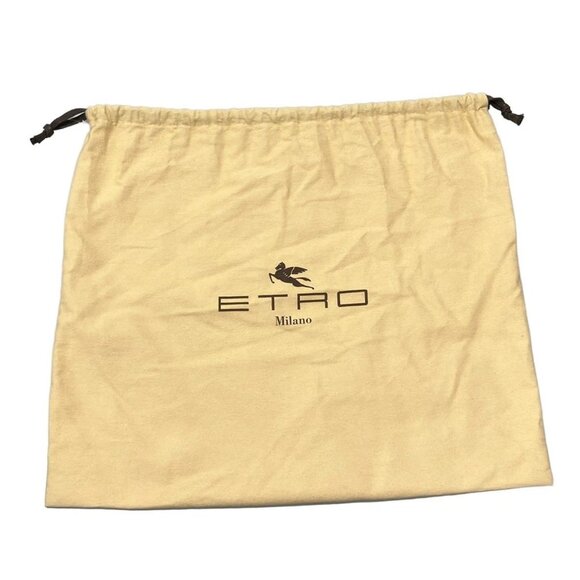 Auth ETRO - Khaki PVC Leather Shoulder Bag - Picture 7 of 14